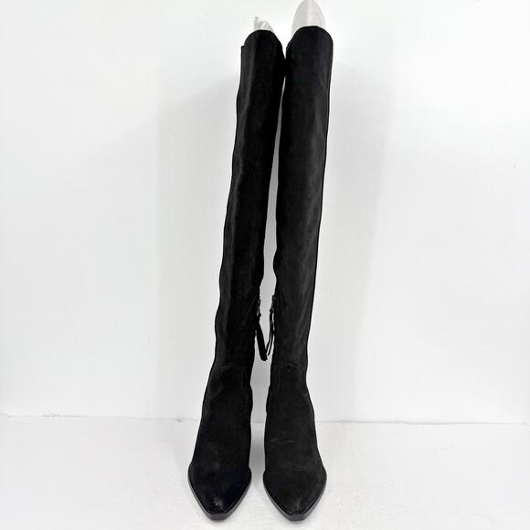 Sam Edelman Women Julee Over The Knee Boot US 6 M EU 36 Black Suede Leather NWOB - Picture 7 of 12